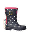 A Multicolour Rain Boots from Joules in size 3T for girl. (Front View)