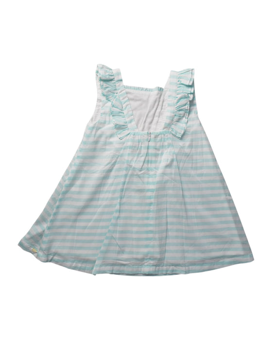 A White Sleeveless Dresses from Tartine et Chocolat in size 4T for girl. (Back View)