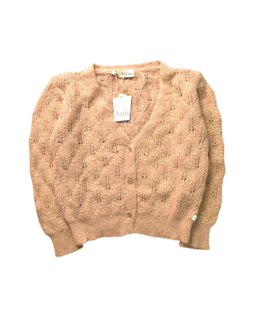 A Peach Cardigans from Buho in size 4T for girl. (Front View)
