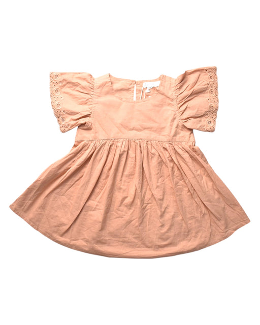 A Peach Short Sleeve Dresses from Jamie Kay in size 2T for girl. (Front View)