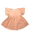 A Peach Short Sleeve Dresses from Jamie Kay in size 2T for girl. (Back View)