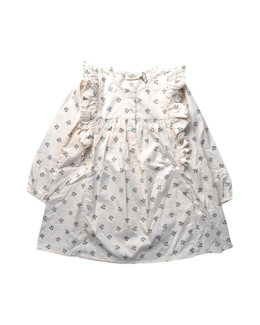 A White Long Sleeve Dresses from MarMar in size 3T for girl. (Front View)