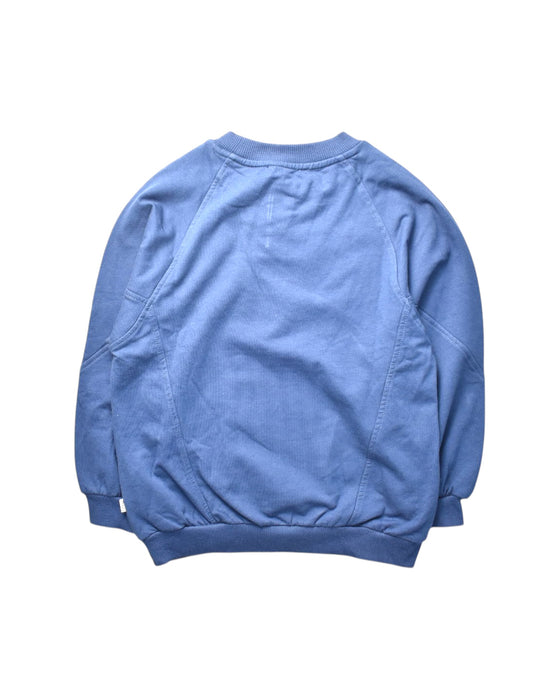 A Blue Crewneck Sweatshirts from House of Jamie in size 7Y for girl. (Back View)