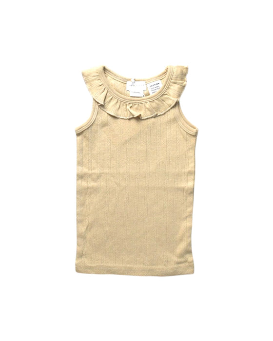 A Beige Sleeveless Tops from Jamie Kay in size 2T for girl. (Front View)
