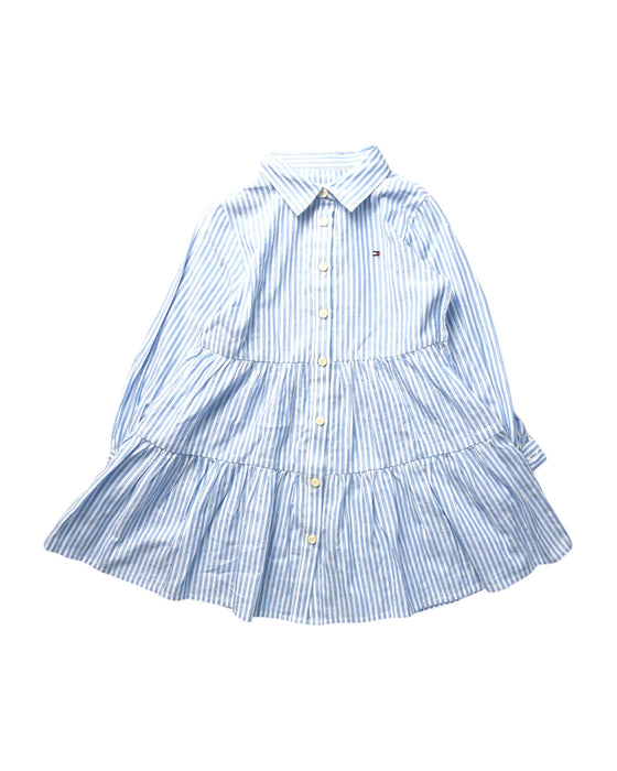 A Blue Long Sleeve Dresses from Tommy Hilfiger in size 3T for girl. (Front View)