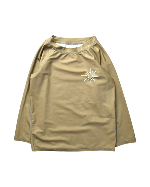 A Beige Rash Guards from Rylee + Cru in size 6T for boy. (Front View)