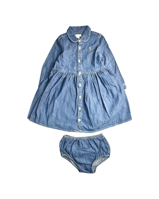 A Blue Dress Sets from Ralph Lauren in size 18-24M for girl. (Front View)