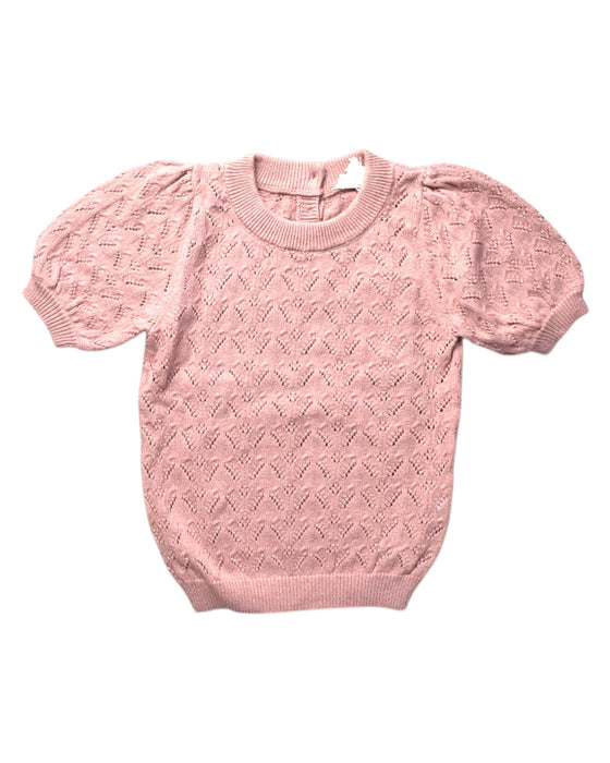 A Pink Short Sleeve Tops from Jamie Kay in size 2T for girl. (Front View)