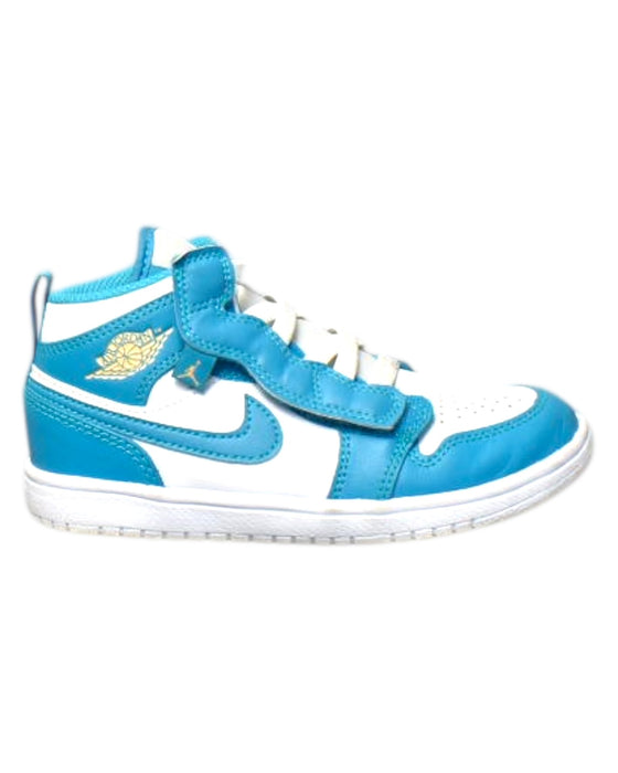 A Blue Sneakers from Air Jordan in size 6T for boy. (Front View)