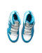A Blue Sneakers from Air Jordan in size 6T for boy. (Back View)