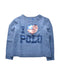 A Blue Long Sleeve Tops from Polo Ralph Lauren in size 7Y for girl. (Front View)