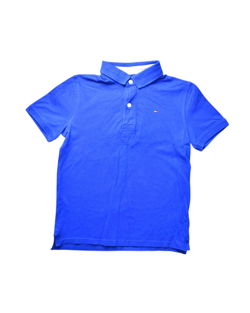 A Blue Short Sleeve Polos from Tommy Hilfiger in size 8Y for boy. (Front View)