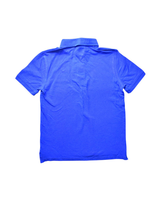 A Blue Short Sleeve Polos from Tommy Hilfiger in size 8Y for boy. (Back View)