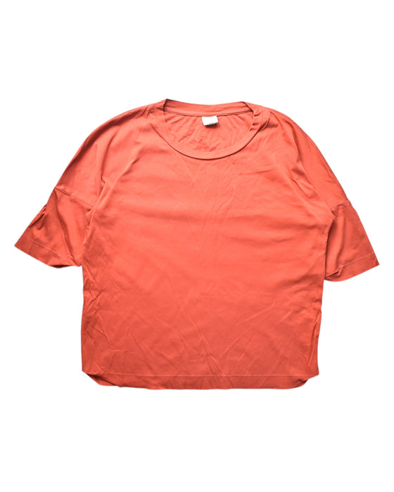 A Orange Short Sleeve Tops from In Good Company in size 7Y for girl. (Front View)