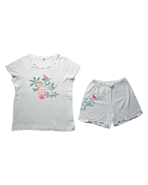 A White Shorts Sets from Petit Bateau in size 8Y for girl. (Front View)