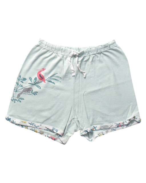 A White Shorts from Petit Bateau in size 8Y for girl. (Front View)