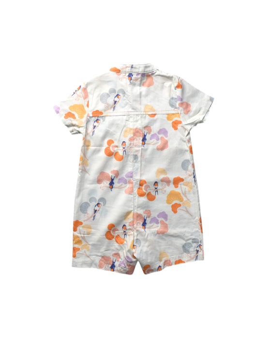 A Multicolour Short Sleeve Rompers from Elly in size 6-12M for girl. (Back View)