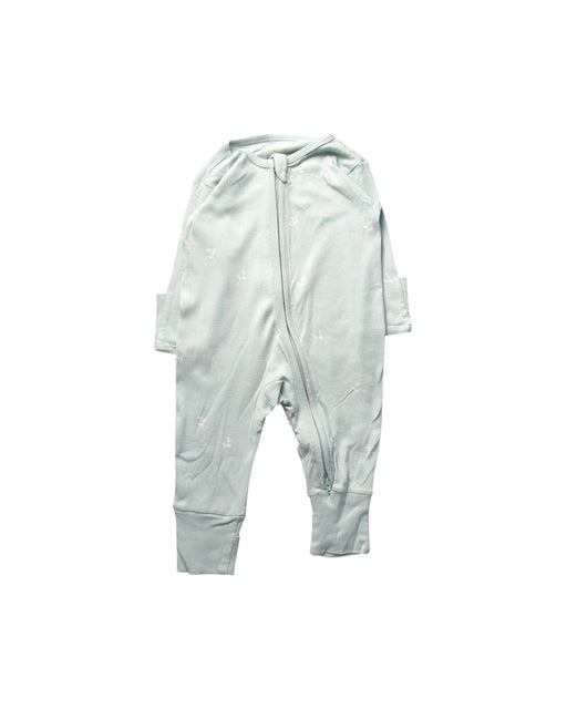 A Green Onesies from Le Petit Society in size 6-12M for girl. (Front View)