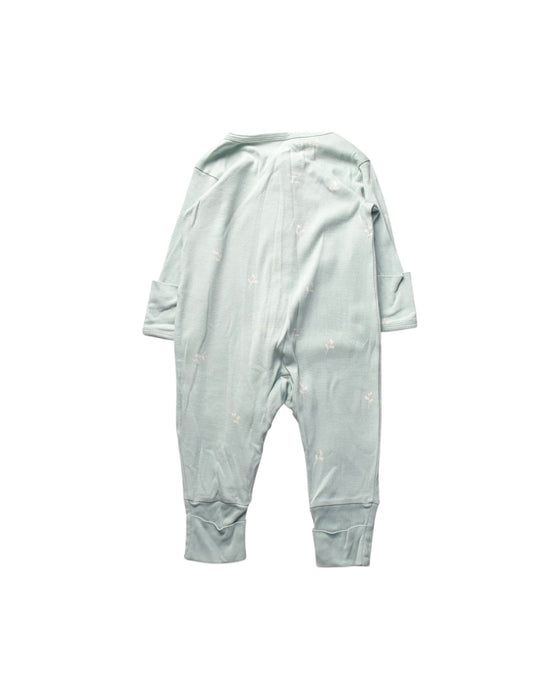 A Green Onesies from Le Petit Society in size 6-12M for girl. (Back View)
