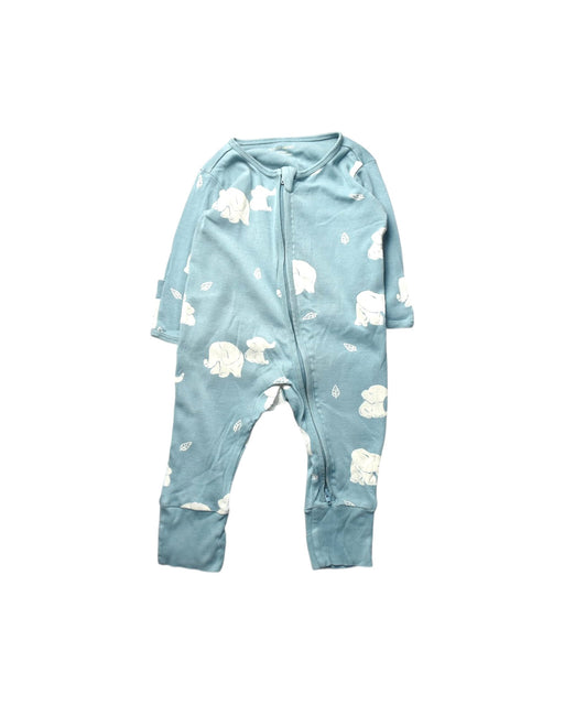 A Blue Onesies from Le Petit Society in size 6-12M for boy. (Front View)