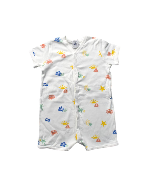 A Multicolour Short Sleeve Rompers from Petit Bateau in size 12-18M for boy. (Front View)