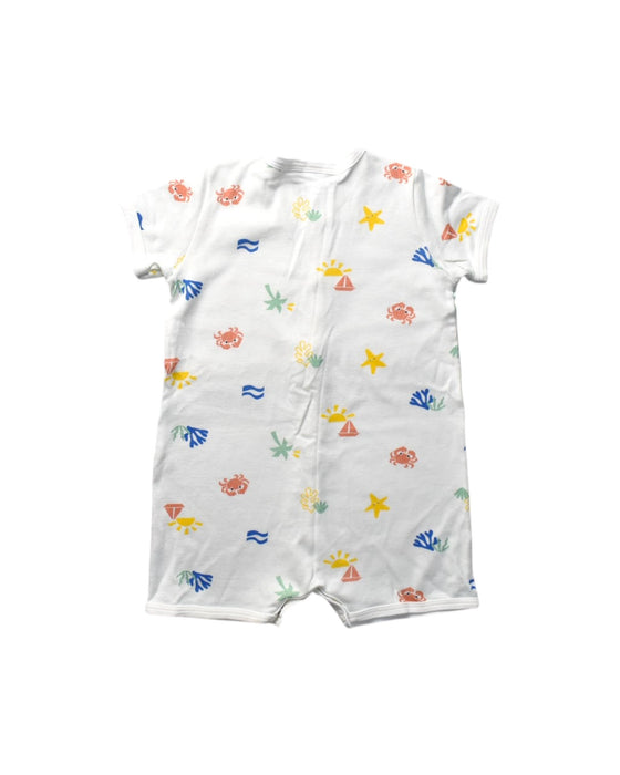 A Multicolour Short Sleeve Rompers from Petit Bateau in size 12-18M for boy. (Back View)