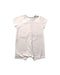 A White Short Sleeve Rompers from Petit Bateau in size 6-12M for girl. (Back View)