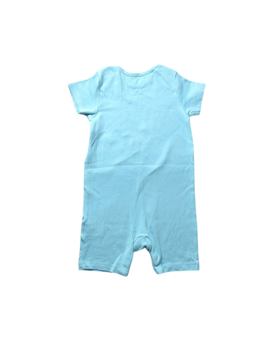 A Blue Short Sleeve Rompers from Mothercare in size 6-12M for boy. (Back View)