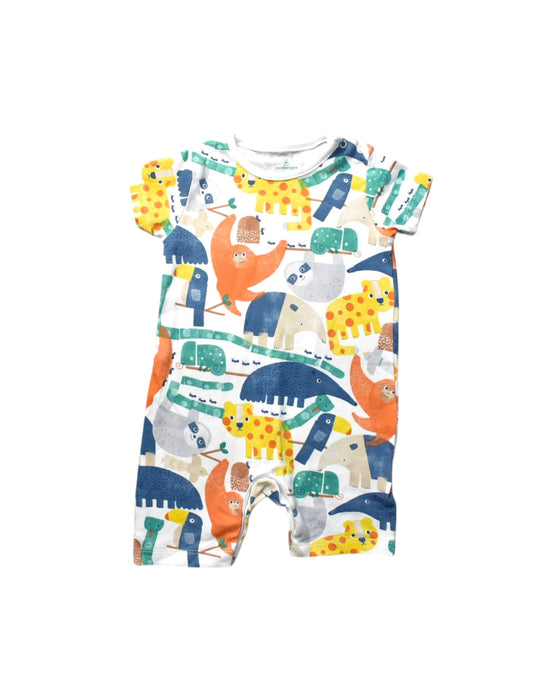 A Multicolour Short Sleeve Rompers from Mothercare in size 12-18M for boy. (Front View)