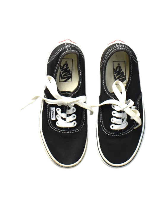 A Black Sneakers from Vans in size 6T for boy. (Back View)