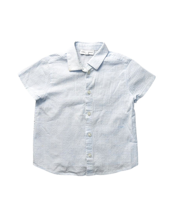 A Blue Short Sleeve Shirts from Emporio Armani in size 3T for boy. (Front View)
