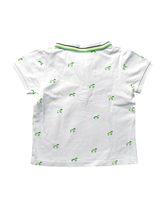 A White Short Sleeve Polos from Jacadi in size 3T for boy. (Back View)
