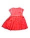 A Red Short Sleeve Dresses from Chateau de Sable in size 4T for girl. (Back View)