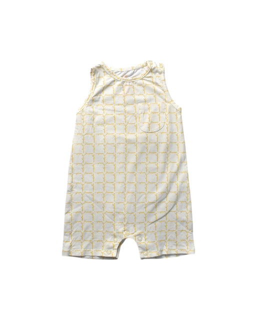 A White Sleeveless Rompers from Elly in size 6-12M for boy. (Front View)