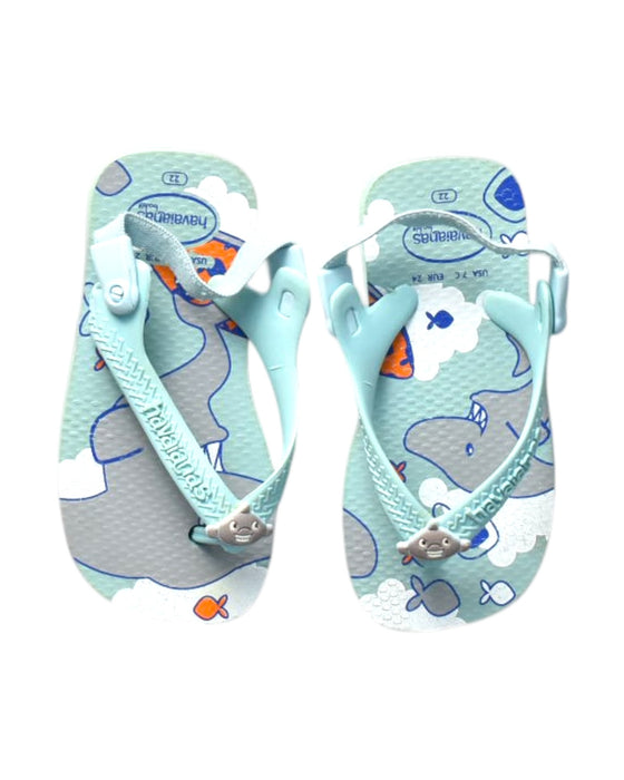 A Multicolour Sandals from Havaianas in size 3T for boy. (Back View)