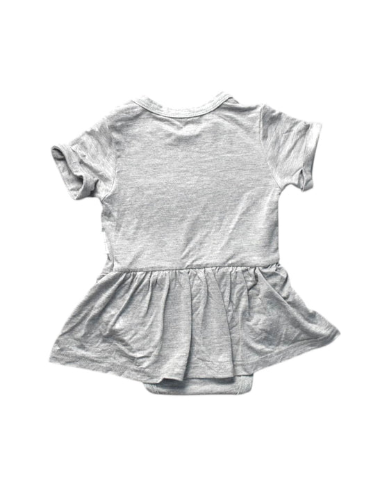 A Grey Short Sleeve Dresses from Raph and Remy in size 3-6M for girl. (Back View)