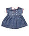 A Blue Short Sleeve Dresses from Tommy Hilfiger in size 0-3M for girl. (Front View)