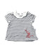 A Navy Short Sleeve Dresses from Petit Bateau in size 0-3M for girl. (Front View)