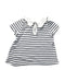 A Navy Short Sleeve Dresses from Petit Bateau in size 0-3M for girl. (Back View)