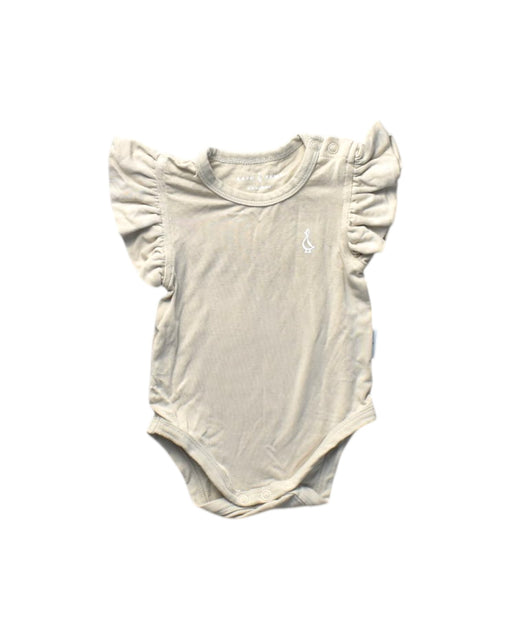 A Beige Sleeveless Bodysuits from Raph and Remy in size 0-3M for girl. (Front View)