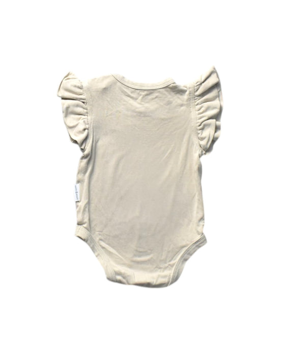 A Beige Sleeveless Bodysuits from Raph and Remy in size 0-3M for girl. (Back View)