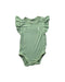 A Green Short Sleeve Bodysuits from Raph and Remy in size 3-6M for girl. (Front View)