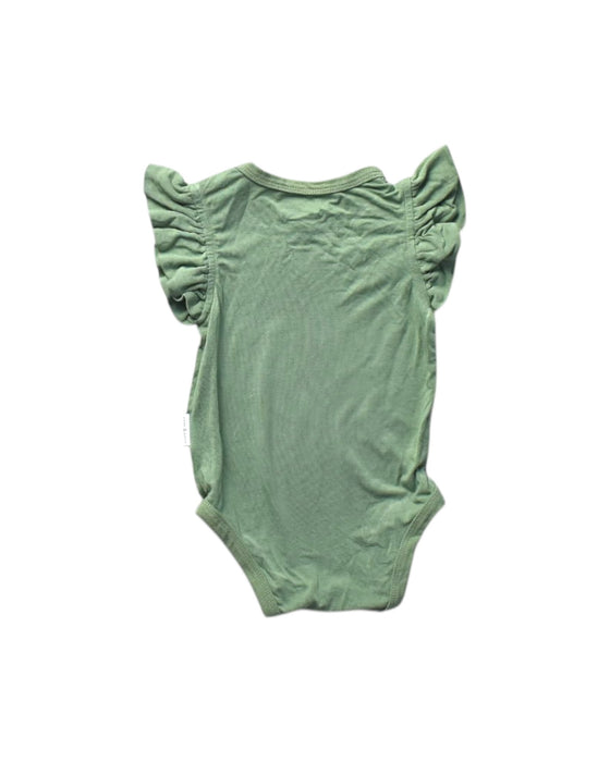 A Green Short Sleeve Bodysuits from Raph and Remy in size 3-6M for girl. (Back View)