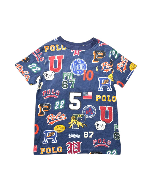 A Multicolour Short Sleeve T Shirts from Polo Ralph Lauren in size 5T for boy. (Front View)