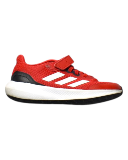 A Red Sneakers from Adidas in size 6T for boy. (Front View)