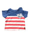 A Multicolour Short Sleeve Tops from Sprout in size 0-3M for boy. (Front View)