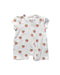 A White Short Sleeve Rompers from Seed in size Newborn for girl. (Front View)