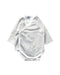A White Long Sleeve Bodysuits from Cambrass in size Newborn for boy. (Front View)