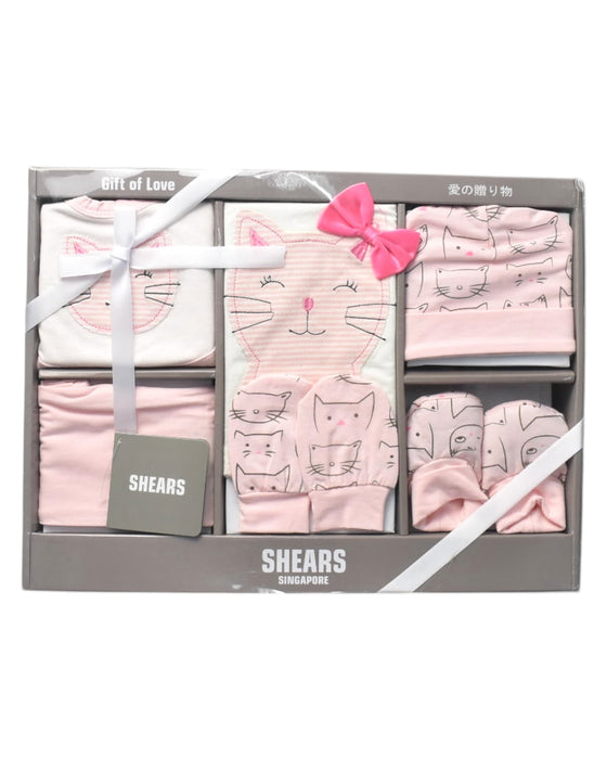 A Pink Gift Sets from Shears in size 0-3M for girl. (Front View)