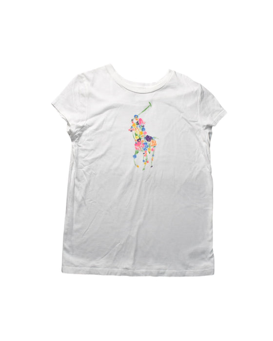 A Multicolour Short Sleeve T Shirts from Polo Ralph Lauren in size 12Y for girl. (Front View)